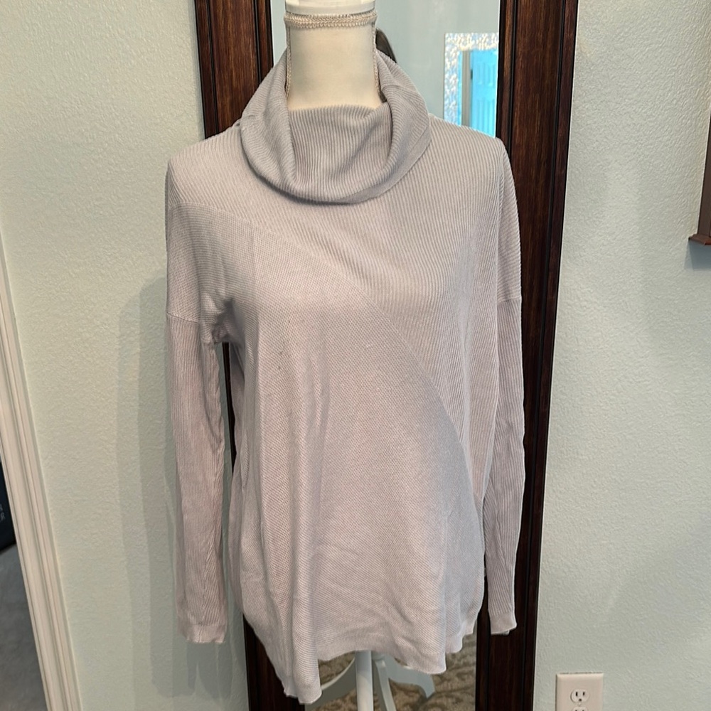 Eileen Fisher | Light blue Gray Cowl Neck Sweater